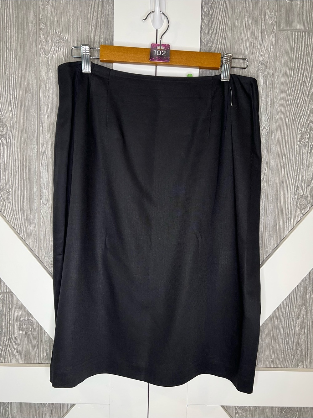 102. Classic Black Women's Skirt - Timeless Straight Fit 14